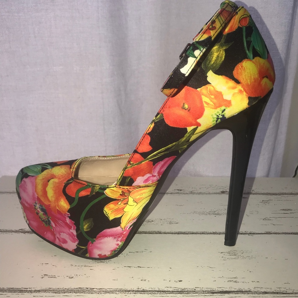 Floral 6”inch shoes